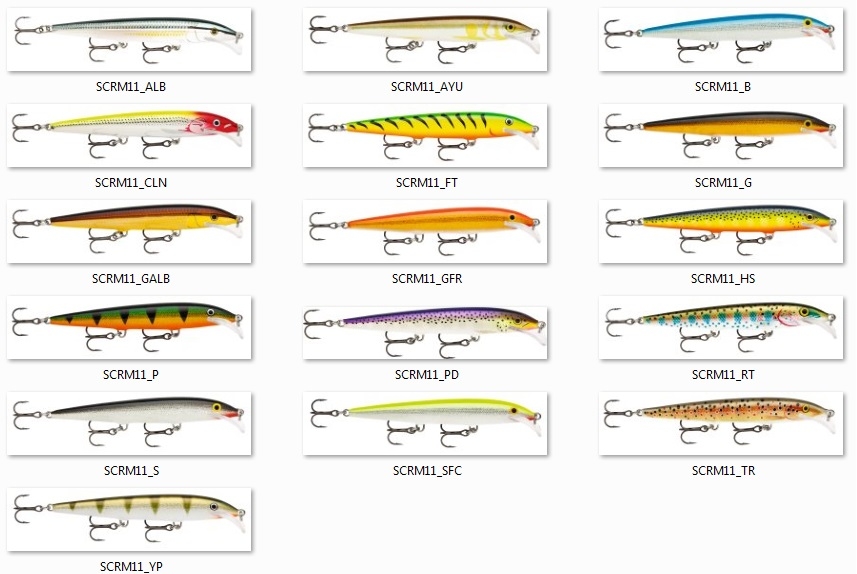 RAPALA SCATTER RAP SERIES MINNOW - LIVE PIKE SCRM11PKL