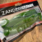 ZANDERBAITS silikona mānekli Zander Shaker 5′ Green LOX