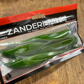 ZANDERBAITS silikona māneklis VTail FAT 5.5′ Green LOX